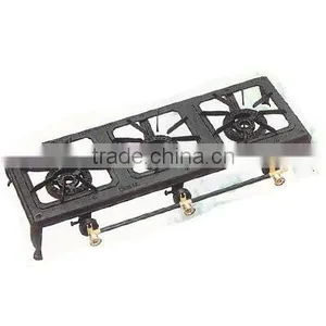 3 Burners Cast Iron Stove/ Gas Camping Burner GS-03 thumbnail-1