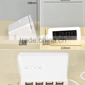 Novel Smart Night Light Clock With Memo Board With USB HUB thumbnail-2