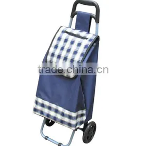 Foldable Shopping Trolley Bag , Zip Pocket on the Cover, Good for Promotion thumbnail-1