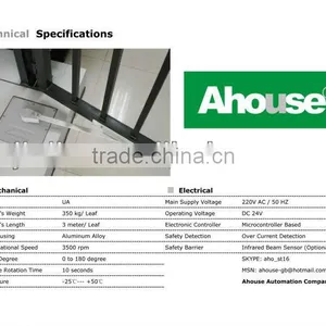 Automatic Gate Opener Systems,Underground Swing Gate Opener, Wrought Iron Electric Gates, Swing Garage Door Opener, (CE) thumbnail-1