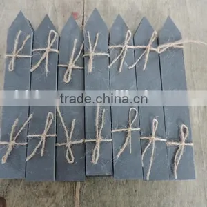 Handmade Decorative Arrow Shape 15*3cm Cut Edge Black Slate Plant Label, Slate Garden Stake Name Marke Quality Choice thumbnail-2