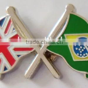 UK and Pakistan Cross National Flag Lapel Pin Badge thumbnail-4