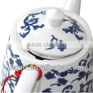 Classic Underglaze Blue Ceramic Electric Kettle thumbnail-2
