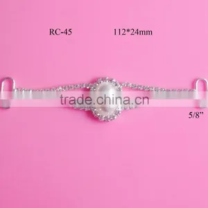 Stock Hot Selling Pearl Rhinestone Connector for Headband/hairwear(RC-45) thumbnail-1