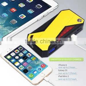 600A Peak 18000mAh Portable Car Jump Starter External Battery Smart Charger Power Bank With Compass & LCD Screen and LED Flash thumbnail-4