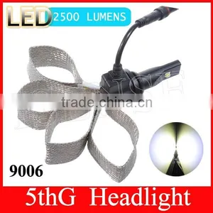 Car Led Light no Fan Newest 5th Generation 9006 C-ree Flexible Good Quality All in One LED Headlight/ Head Lamp thumbnail-1