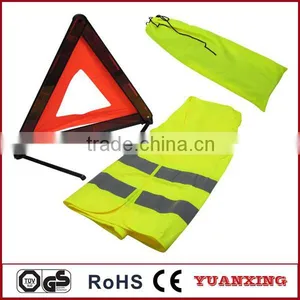 Warning Triangle Safety Kit Safety Reflective Vest thumbnail-1