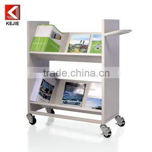 Hot Sale Book Cart Metal Book Truck With Low Price thumbnail-1