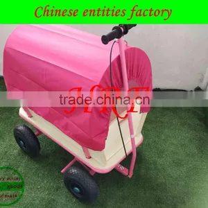 TC1812 Kids Beach Wagon Cart KIDS GARDEN WAGON Wooden Cart thumbnail-6