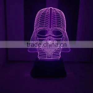 3D LED Lamp Light USB Skull Colorful Night Light for Wedding Deco Innovative Christmas Gift Present thumbnail-1