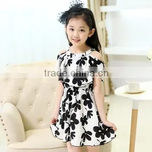 2015 New Fashion Children Girl Flower Dress thumbnail-1