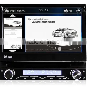 Winmark 7 Inch 1 Din Car Navi DVD Player Stereo With Motorized Retractable Monitor GPS Bluetooth Radio Mirror-Link Universal thumbnail-3