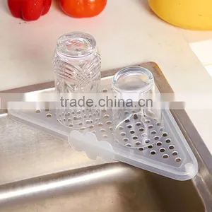 Kitchen Storage Fashion Portable Plastic Drain Rack Store Shelves Storage Box Bowl Cup Shelves Stands Dish Rack thumbnail-2