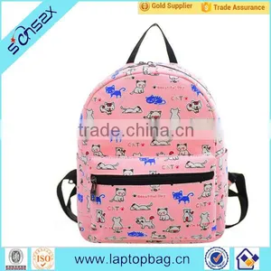 New Style Girls Canvas Backpack Kids Canvas Bagpack School Bags thumbnail-1