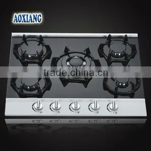Kitchen 5 Burner Built-in Tempered Glass Gas Stove/ Gas Stove/ Gas Cooker AX-1319 thumbnail-1