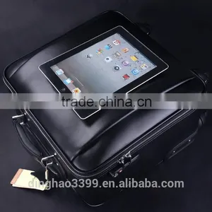 2016 Fashion Business Trolley Bag Black PU Leather Travel Bag thumbnail-3