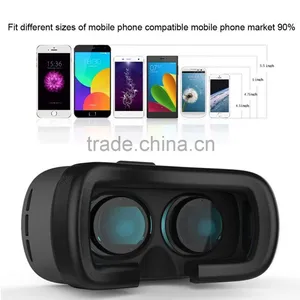 3D Virtual Reality 3D VR Box Headset Game Glasses Helmet for Phone 3D Glasses Bluetooth Remote Control thumbnail-2