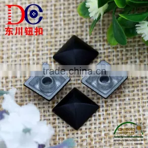 Black Square Shape Alloy Fashion Jeans Rivet for Ciothing Accessory thumbnail-3