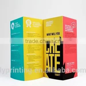 Glossy Coated Paper Flyer Printing Art Paper Folded Brochure Printing Quality Choice thumbnail-3