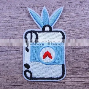 Wholesale Iron-on Embroidered Blazer Crest Glasses Patches thumbnail-5