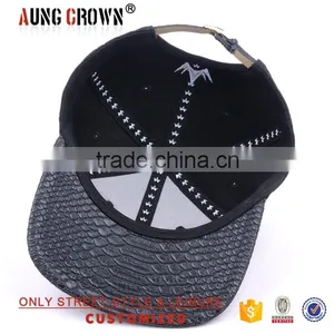 Fashion 6 Panels 3D Logo Custom Snap Back Hat thumbnail-5