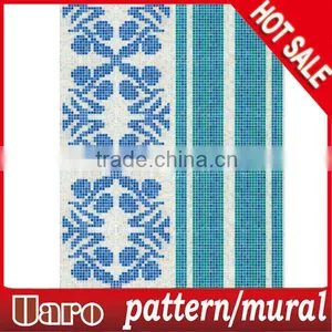 Bathroom Wall Matt Decorative Totem Blue Mosaic Pattern thumbnail-1