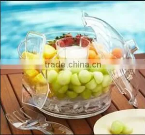 Plastic Ice Salad Bowl With Lid thumbnail-2