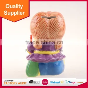 Hot Selling New Design Playing Musical Instruments Shape Lovely Ceramic Coin Box thumbnail-4