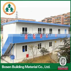Two Floor Prefabricated House With Fence and Decorative Roof Tile thumbnail-1
