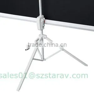 Cheap Tripod Standing Projection Screen Portable Tripod Projector Screen thumbnail-1