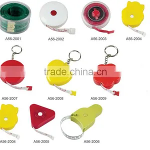 Heart Shape Plastic Measuring Tape With Keyring Promotion thumbnail-3