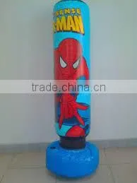 Spiderman Design Inflatable Pvc Tumbler/spiderman Pringting Inflatable Punching Boxing Tumbler /Inflatable Spiderman Toy for Kid thumbnail-1