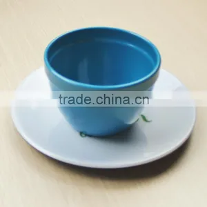 Melamine Tea Cup Saucer, Custom Printed Tea Cup and Saucer thumbnail-2