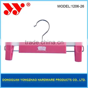 Competitive Price Black Child Pants Plastic Hanger With Clips thumbnail-6