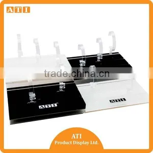 ATI OEM Qrade White and Black Bendiong Type Acrylic Watch Display Stand thumbnail-1