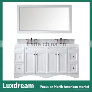 72" Luxury Double Sink Espresso Bathroom Vanity thumbnail-5