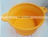 Silicone Foldable Colander for Kitchenware, Collapsible Silicone Colander, Fruit Silicone Colander thumbnail-1
