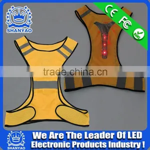 2016 Factory Supply Cheap LED Safety Vest For Road Safety At Night thumbnail-2