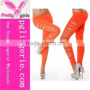 Wholesale Woman Mature Fashion Hollow Out Sexy Long Leggings thumbnail-4