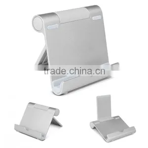 2 in 1 Universal Tablet Aluminum Metal Stand Holder for Ipad and Mobile Phone thumbnail-1
