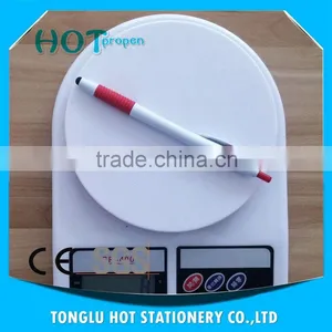 Promotion Click Action Screen Touch Ball Pen With Soft Grip, White Barrel Pen thumbnail-5