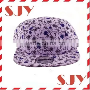 Heat Transfer Galaxy Flower Custom All Over Print 5 Panel Hats thumbnail-4
