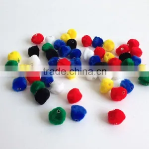 Colorful Pom Pom Trim, Animal Pompom for Kids, Craft Pom Poms Wholesale -Dia 2cm thumbnail-2