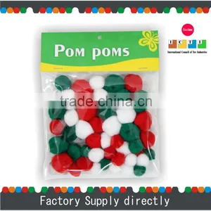 3 Craft Pom Poms, Christmas Decorations Pom Poms, Hot Free Pom Poms thumbnail-1