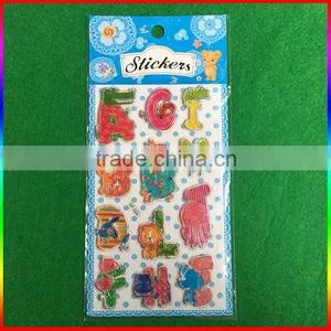 Embossed PVC Stickers Smile Asphalt/letter Stickers thumbnail-1