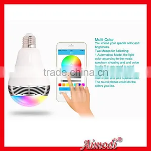 2015 New LED Bulb Type E27/B22 Smart Led Bulb Bluetooth Speaker thumbnail-4