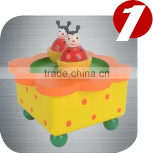 Baby Children Dancing Figure Wooden Musical Money Box Music Box thumbnail-1