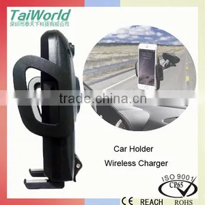 QI Wireless Charger Car Holder With 2 Ports thumbnail-6