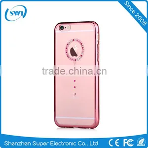 Hot Selling Crystal Diamonds Clear Hard Back PC Phone Shell Cover Case Skin For IPhone 6 6S Plus thumbnail-2