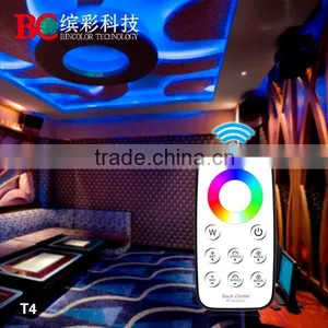 Bincolor T4+R4 Led Rgbw Controller With rf Touch Remote Control 12v-24v thumbnail-1